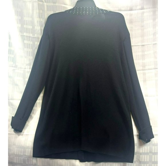 valentine, women sweater, size16, color black, botton down - Picture 10 of 10